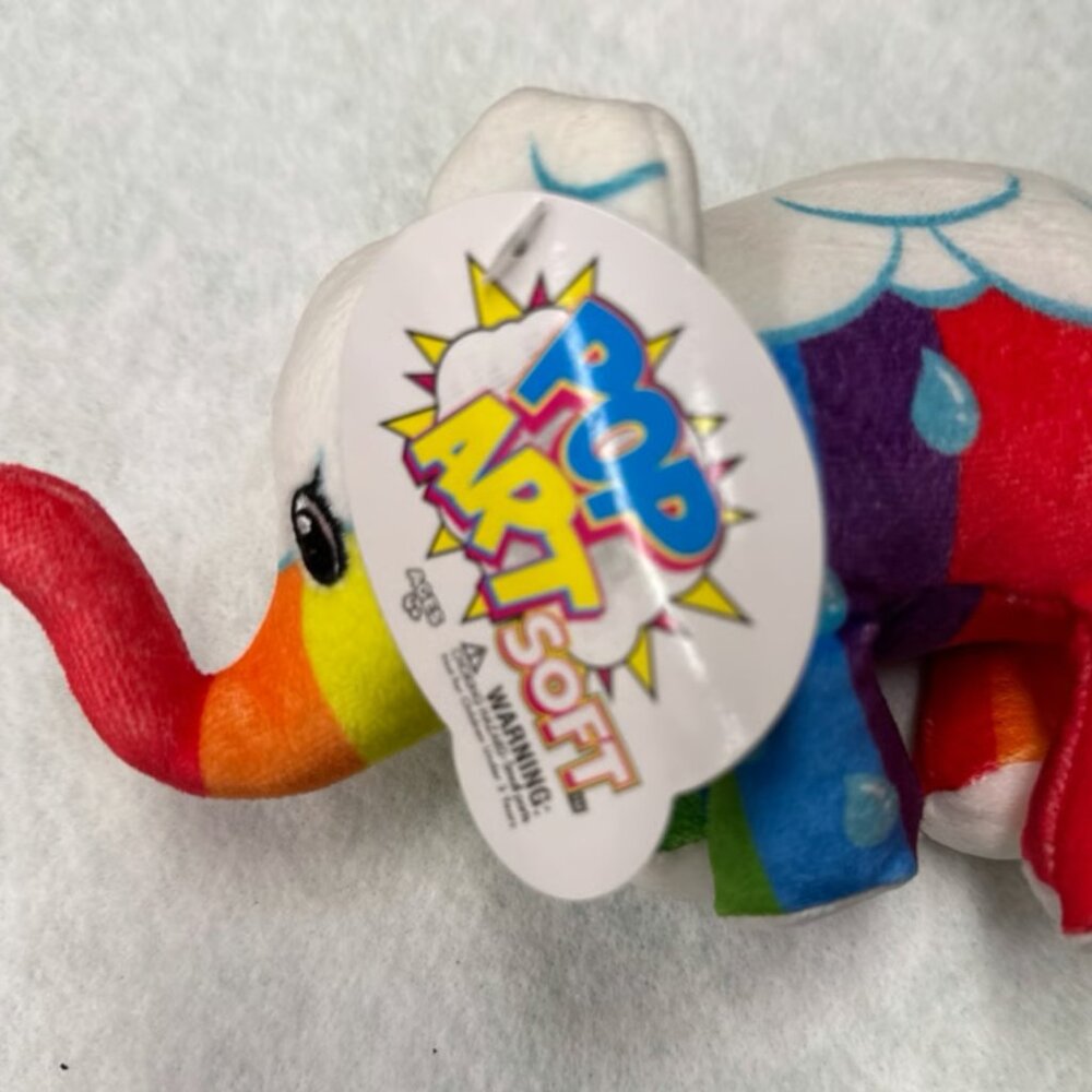 Pop Art Soft Elephant Stormy NWT 3" Tall